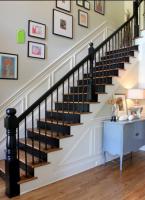 Ограждение на лестницу с корзинками