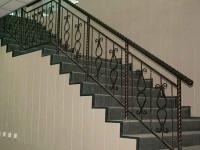 Перила кованые с витой трубой