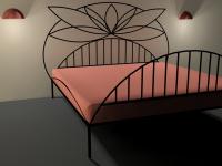 Спальная кованая кровать